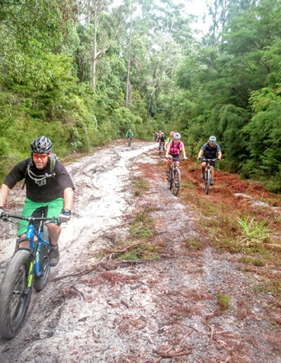 Riding in the paddocks in the hills near Kin Kin. Photo: Ben Johns